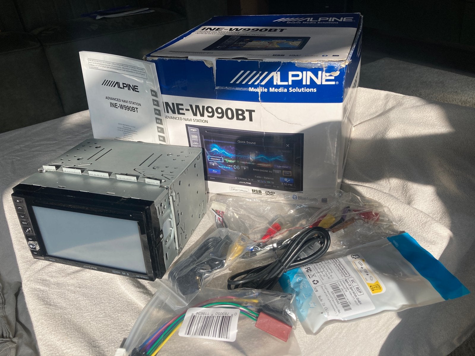 Alpine INE-W990BT 2din MultimediaNavUnit, Ophalen, Zo goed als nieuw