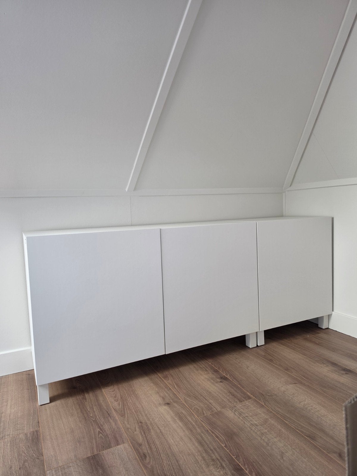 IKEA BESTÅ Dressoir/Opbergkast wit, 180x42x74 cm, Ophalen, Overige materialen, Met deur(en), Modern, Scandinavisch