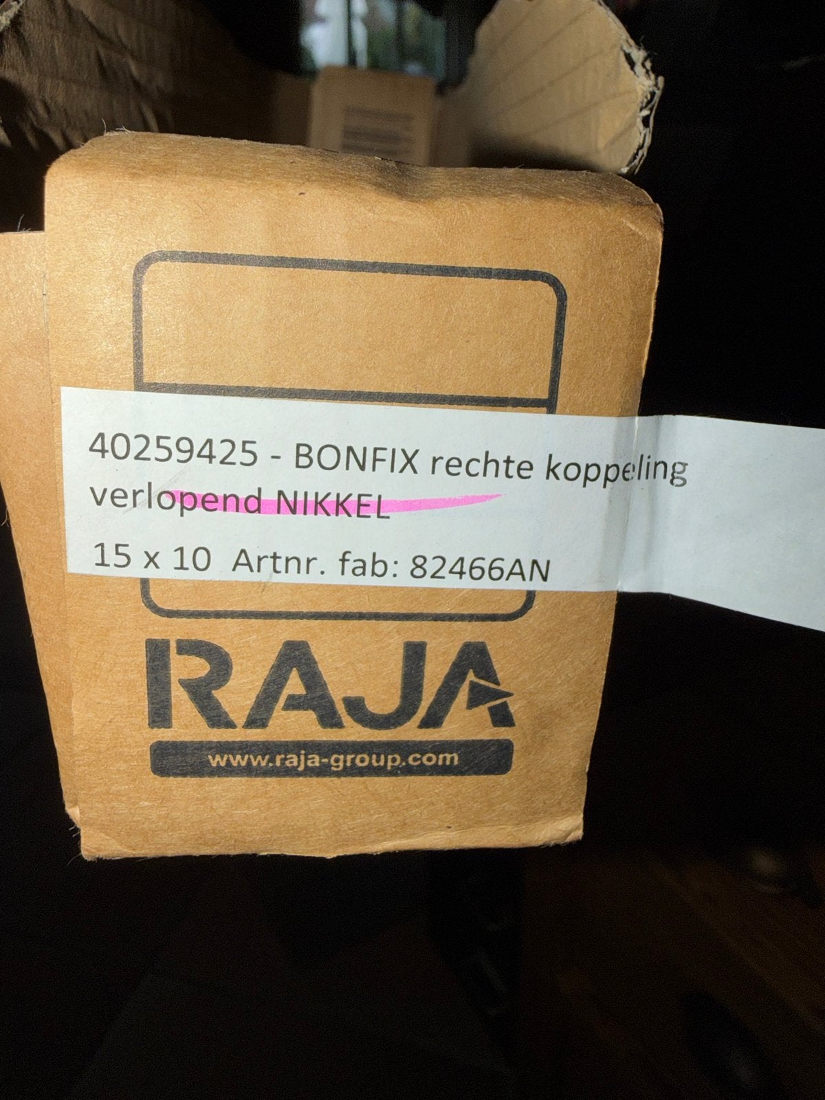 26x Bonfix rechte koppeling 15x10 verlopend nikkel, Ophalen of Verzenden, Nieuw, Overige typen