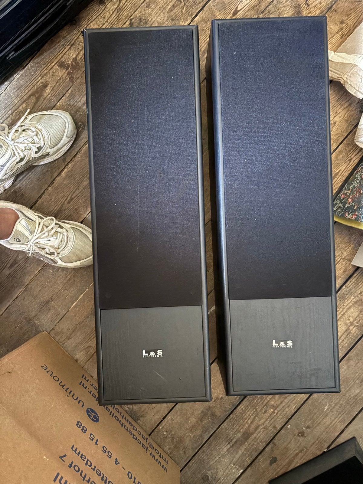 JVC Versterker met 4 Toren Speakers (Philips & L&S), Ophalen, Gebruikt, JVC, Speakerset