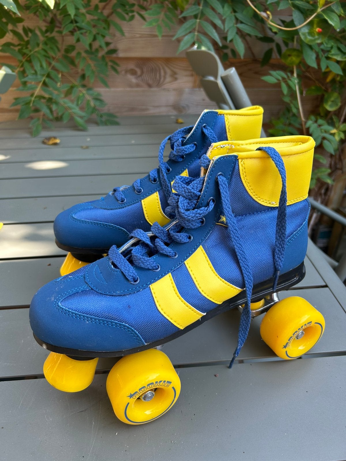 Rollerskates Rookie Retro V2 blue/yellow maat 39,5, Ophalen of Verzenden, Zo goed als nieuw