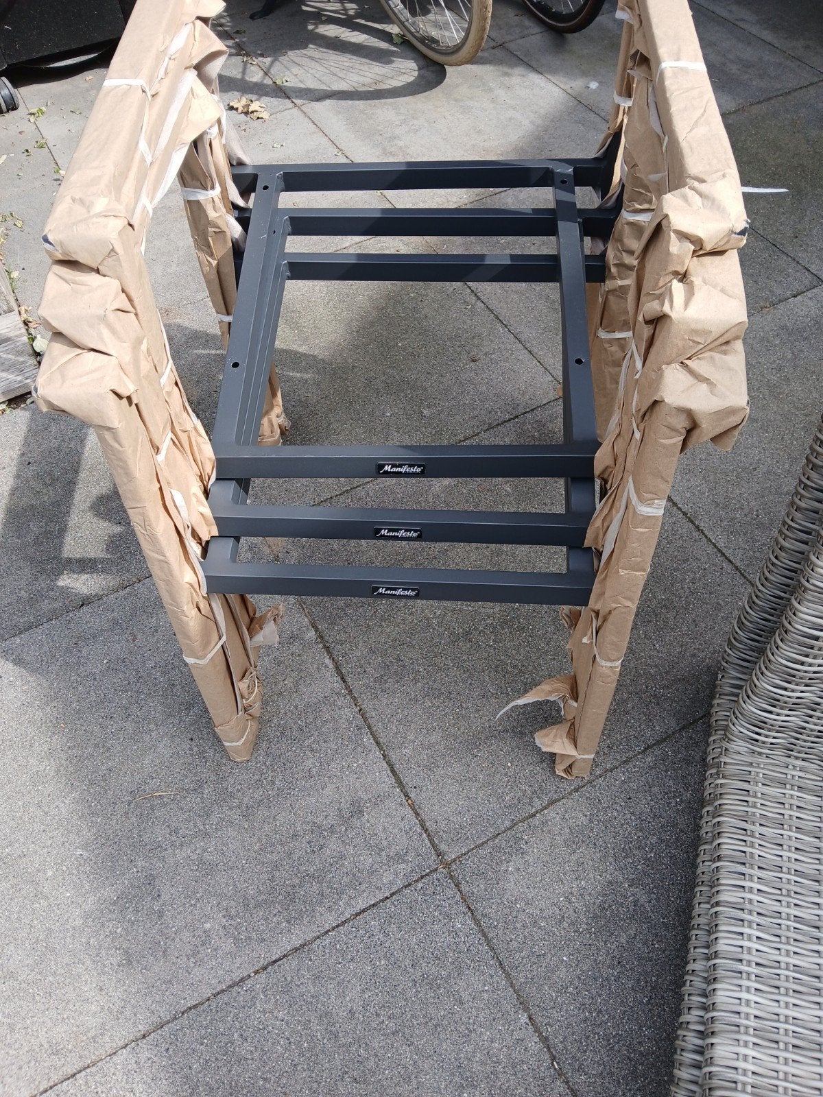 Wicker Tuinstoelen kees Smit manifesto- Grijs (3 stuks), Tuin en Terras, Tuinsets en Loungesets, Ophalen, 4 zitplaatsen, Nieuw