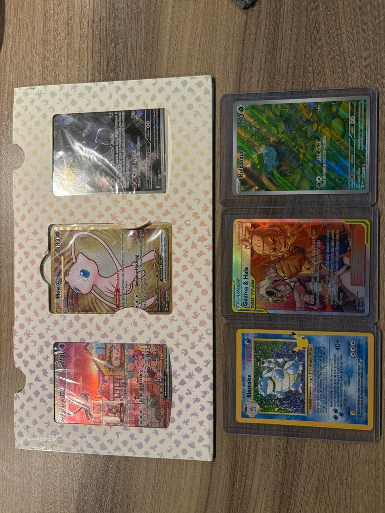 Pokémon Kaarten Collectie: Mew, Blastoise, Bulbasaur & Meer, Ophalen, Zo goed als nieuw, Meerdere kaarten