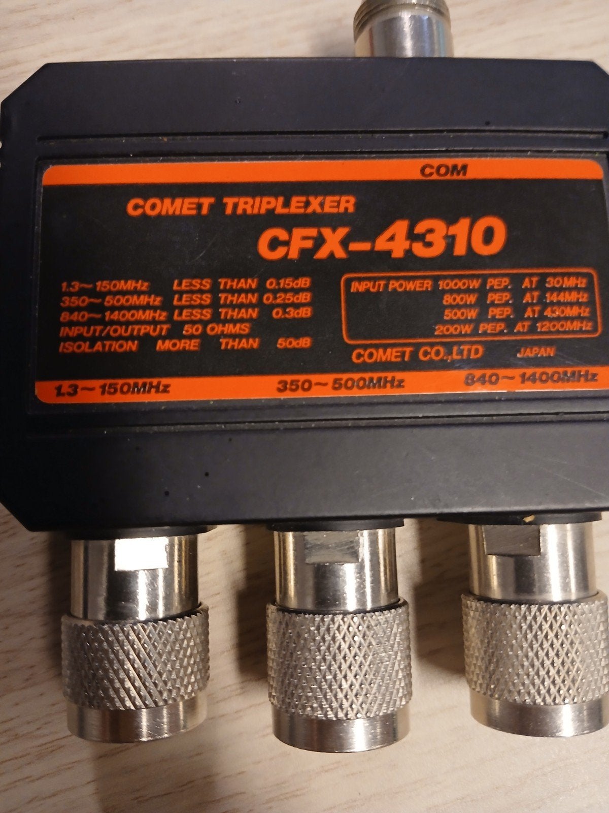 Comet Triplexer CFX-4310 - Zender en Ontvanger, Verzenden, Gebruikt, Zender en Ontvanger