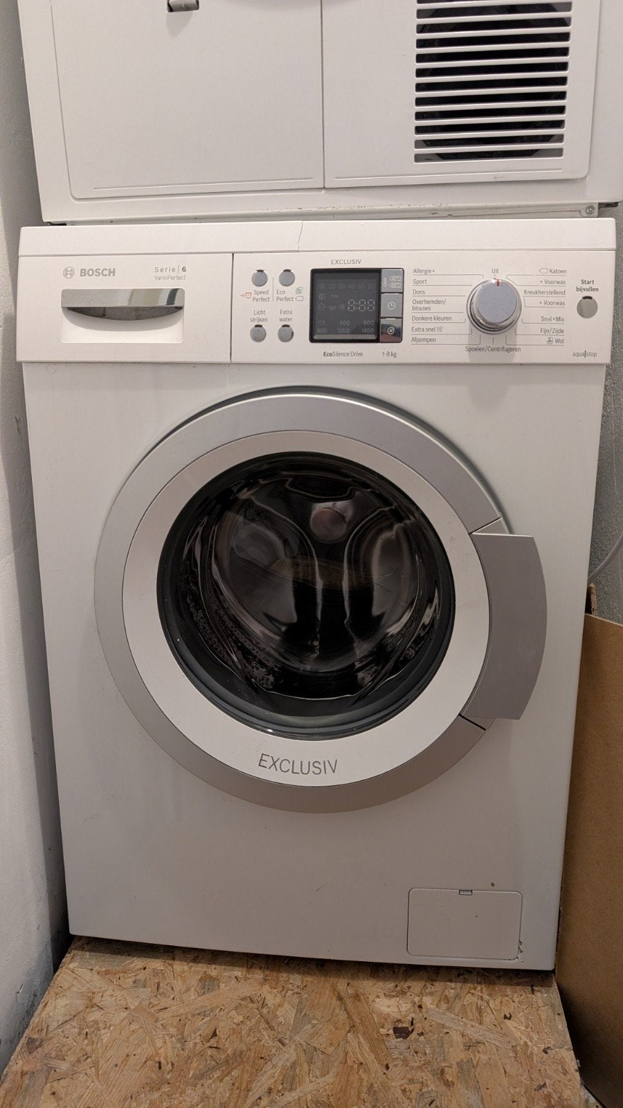Bosch Series 6 VarioPerfect Exclusiv Wasmachine MOET WEG, Ophalen, Gebruikt, 85 tot 90 cm, 1200 tot 1600 toeren