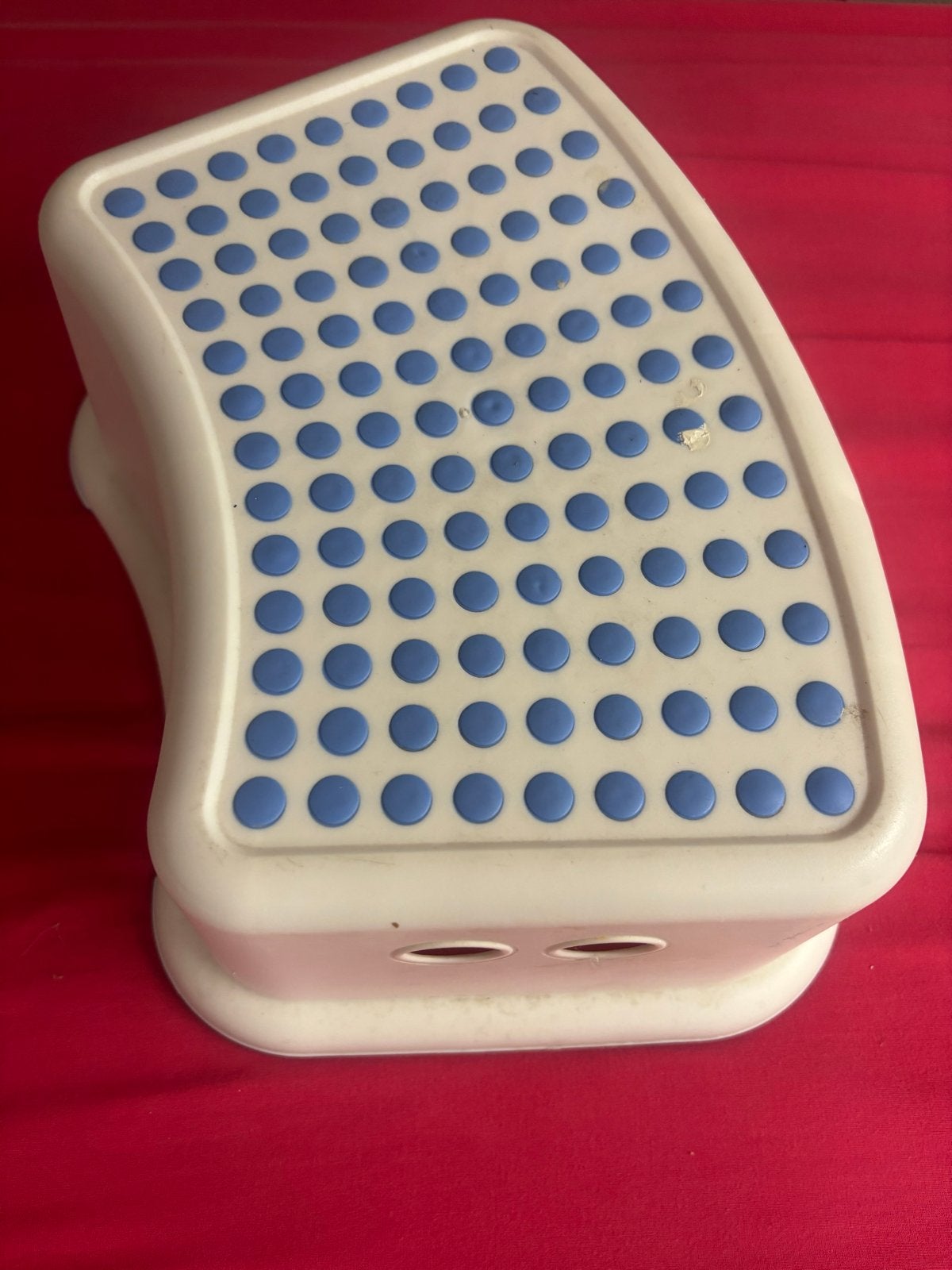 IKEA Opstapje met Antislip - Wit/Blauw, Ophalen of Verzenden, Gebruikt