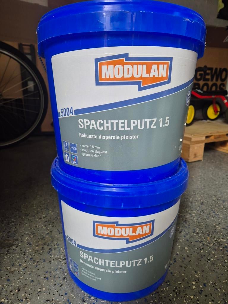 Modulan Spachtelputz 1.5 - 15 liter emmer (ongeopend), Ophalen, Nieuw, Overige typen