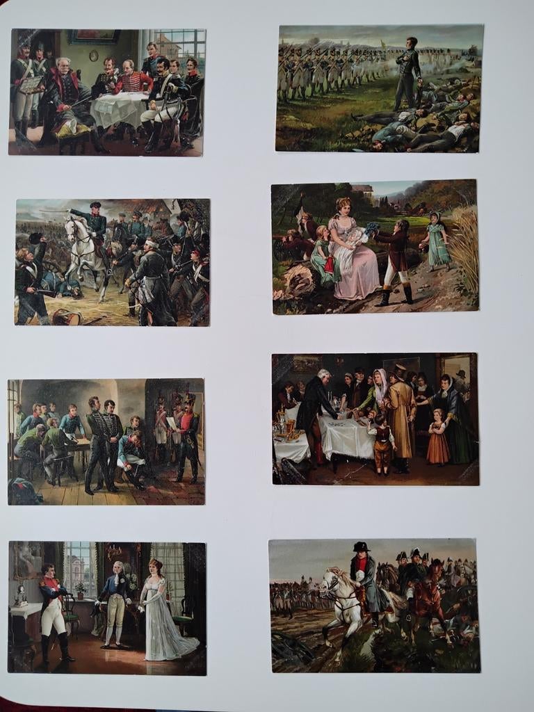 8 Oorlogspostkaarten - Napoleon Bonaparte, Verzamelen, Ophalen of Verzenden, Voor 1920, Ongelopen, Frankrijk