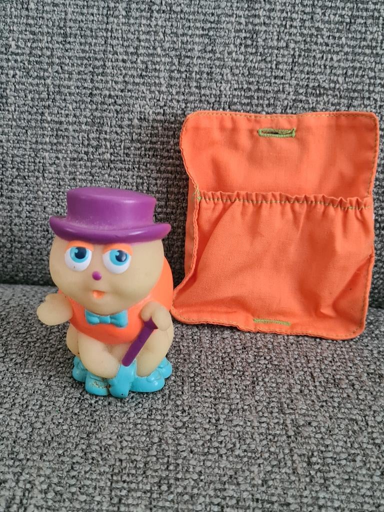 Playskool glo friends worm glow in the dark vintage poppetje, Gebruikt, Ophalen of Verzenden, Playskool, Nvt