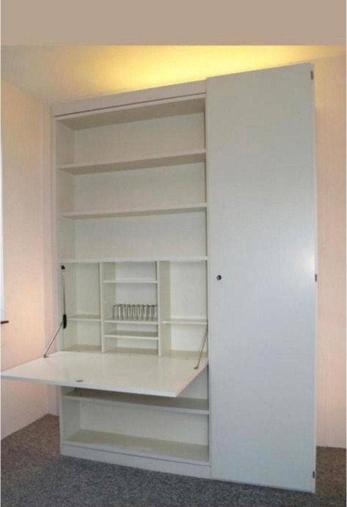 INTERLUBKE wandkast met klapbed - vintage, Ophalen, Met plank(en), Gebruikt, 150 tot 200 cm