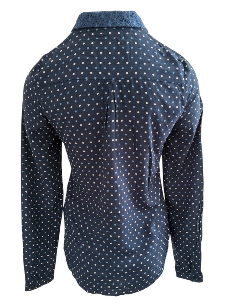 Nümph blouse XS, Blauw, Ophalen of Verzenden, Zo goed als nieuw, Maat 34 (XS) of kleiner