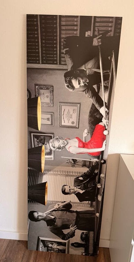 Vintage wanddecoratie Marilyn Monroe, James Dean, Elvis, Ophalen, 50 – 75, 125 cm of meer, Print