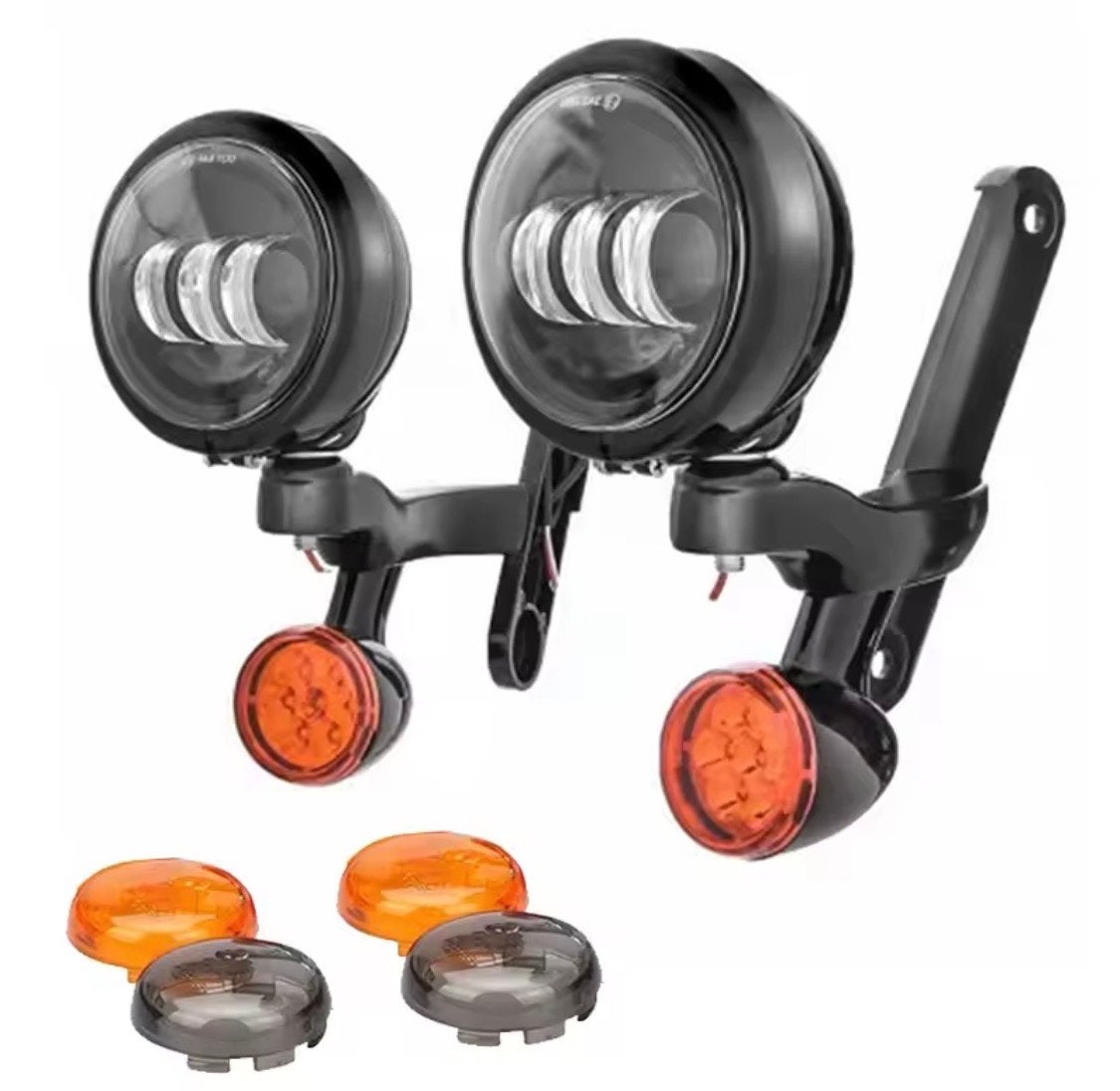 Gezocht: Harley Davidson Passing Lights bracket - zwart, Motoren, Ophalen of Verzenden, Gebruikt