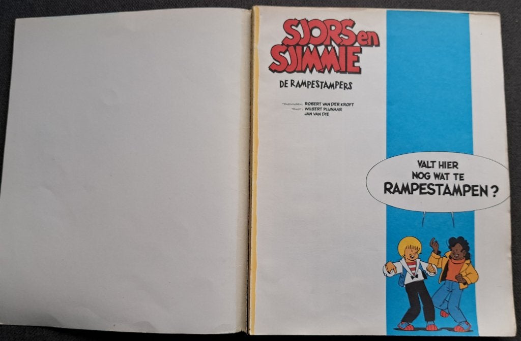 Sjors en Sjimmie Nr. 9 - De rampestampers, Eén stripboek, Ophalen of Verzenden, Gelezen