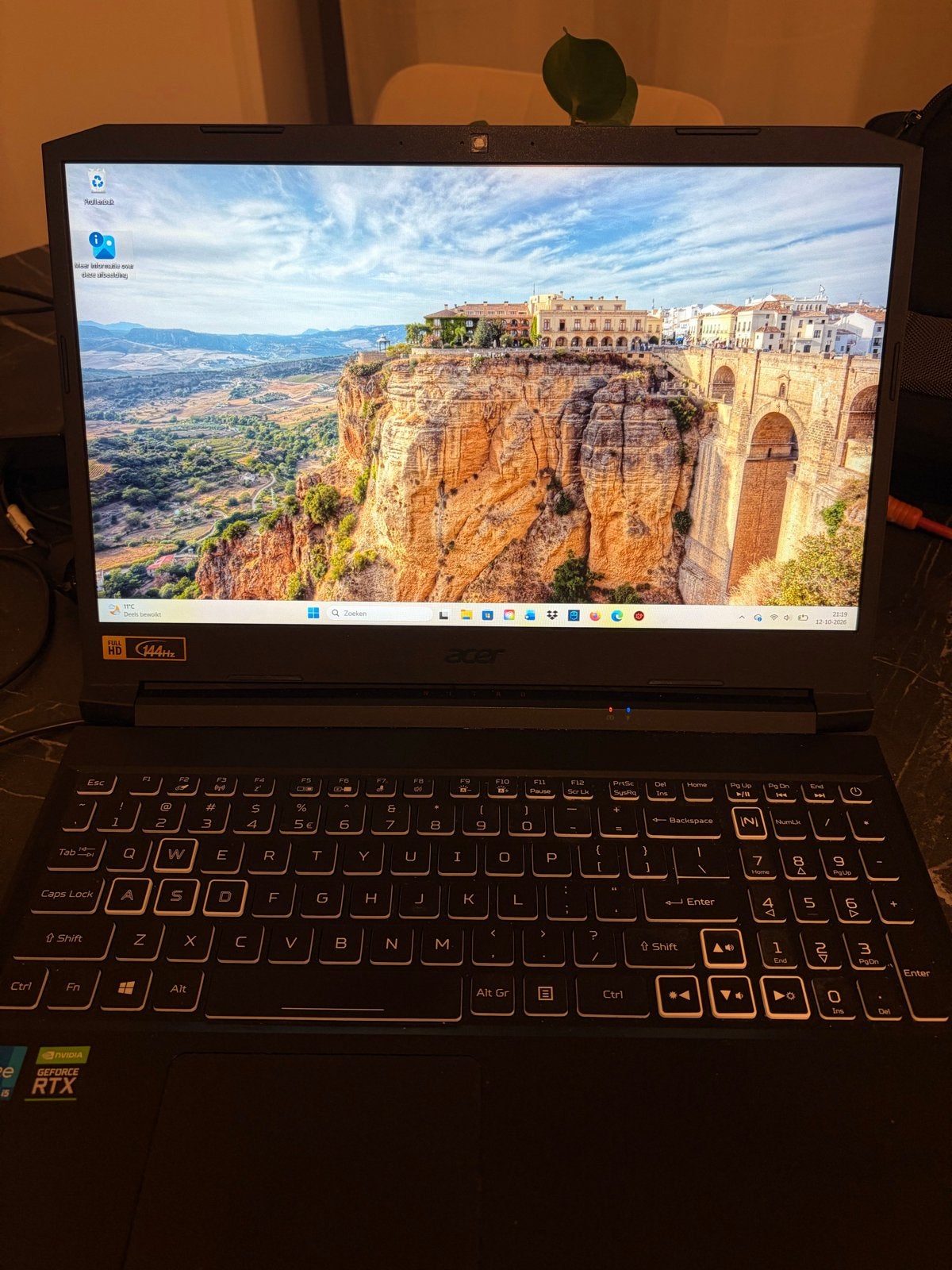 Acer Nitro 5 Gaming Laptop - i5-11400H, RTX 3060, 24GB RAM, Met videokaart, 2 tot 3 Ghz, Ophalen of Verzenden, Zo goed als nieuw