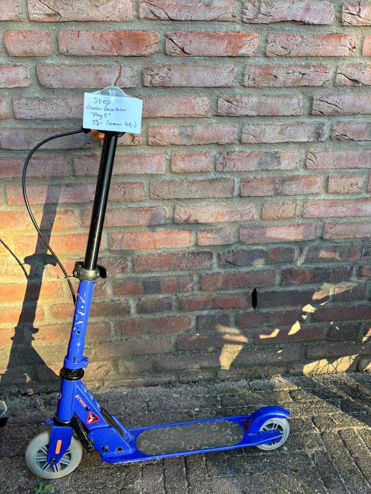 Step decathlon Oxelo Play 5 blauw, Fietsen en Brommers, Ophalen, Gewone step