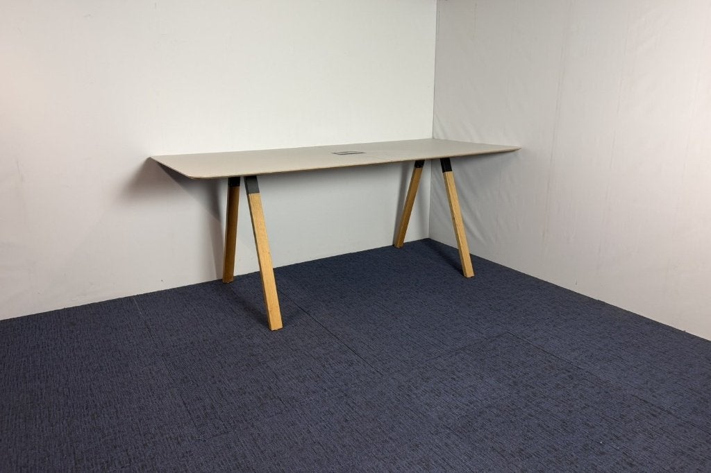 Hoge vergadertafel / Statafel Ahrend - 280 x 110 cm., Huis en Inrichting, Ophalen, Gebruikt, 120 cm, 280 cm
