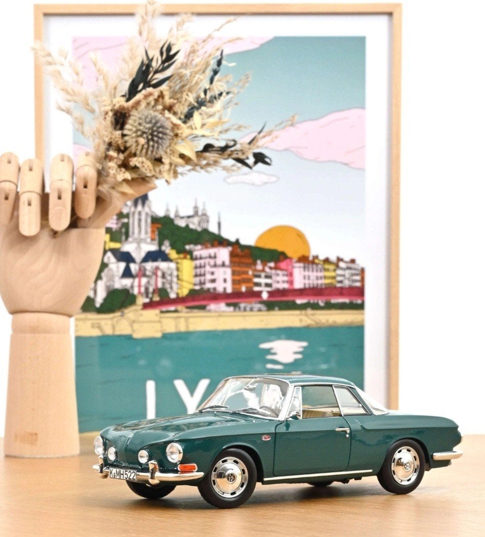 Norev VW Karmann Ghia Type 34 Smaragd Green 1:18, Auto, Verzenden, Typ, Nieuw