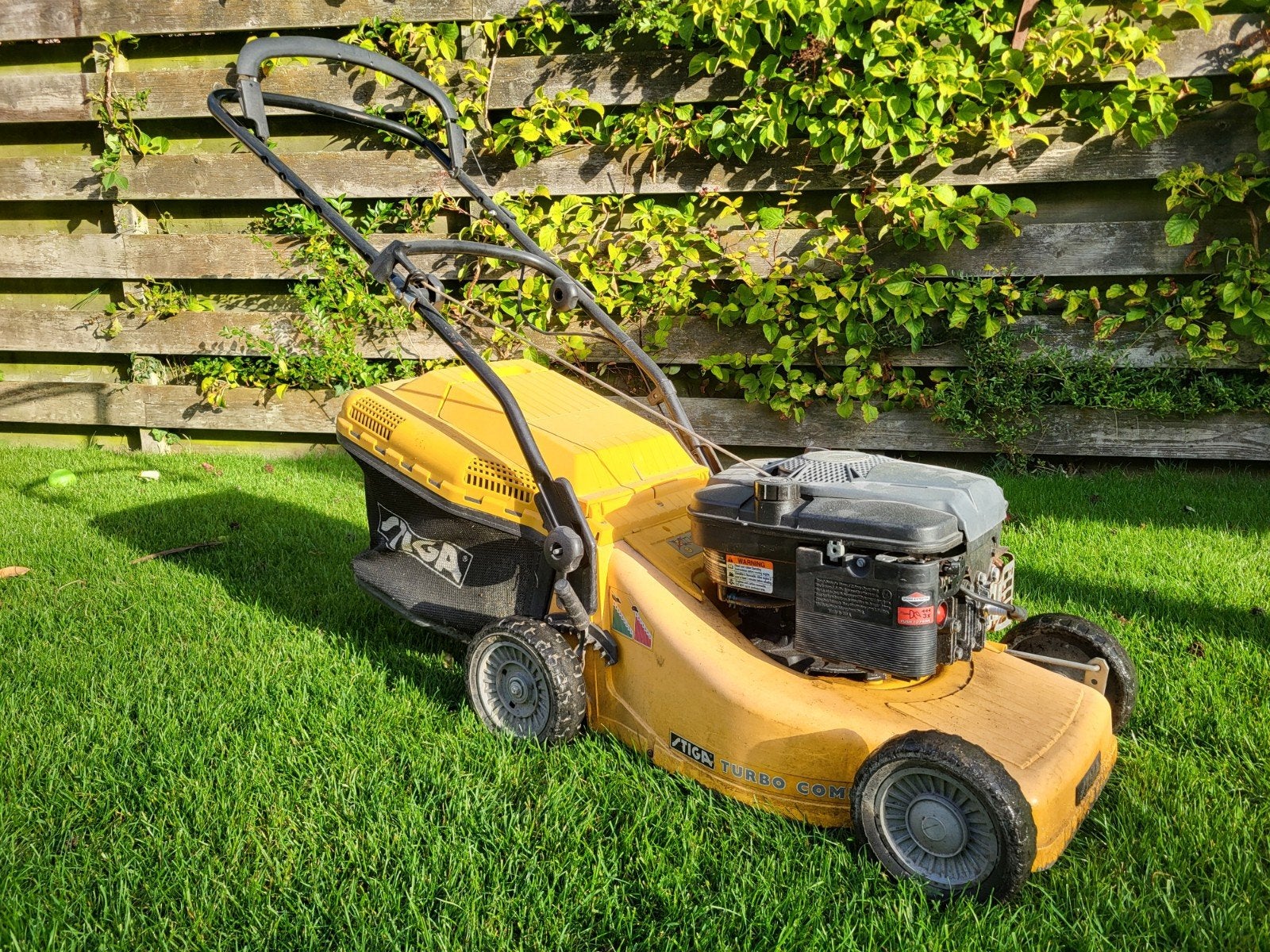 Stiga Turbo Combi 48 Benzine Grasmaaier, Tuin en Terras, Cirkelmaaier, Gebruikt, Stiga, Ophalen of Verzenden