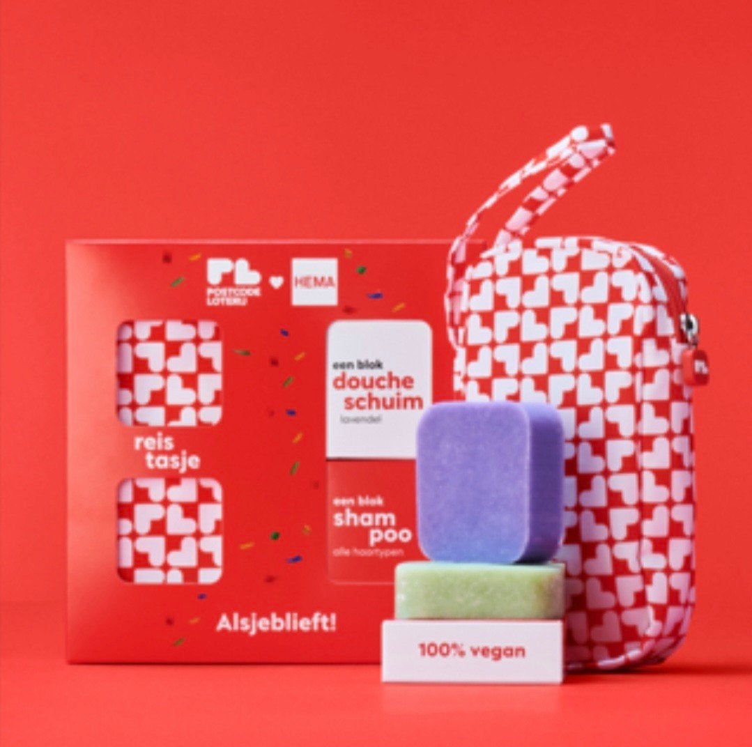 Cadeaupakketje Reis Tasje Douche Schuim Shampoo NIEUW