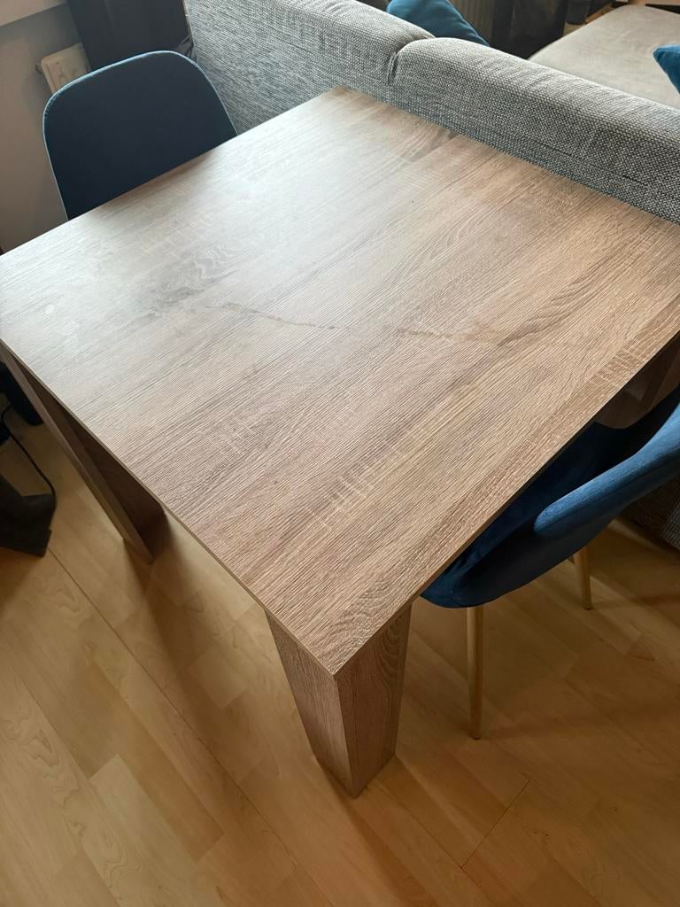 Tafel en stoel, Huis en Inrichting, Tafels | Eettafels, Ophalen, Gebruikt, 100 tot 150 cm, 50 tot 100 cm