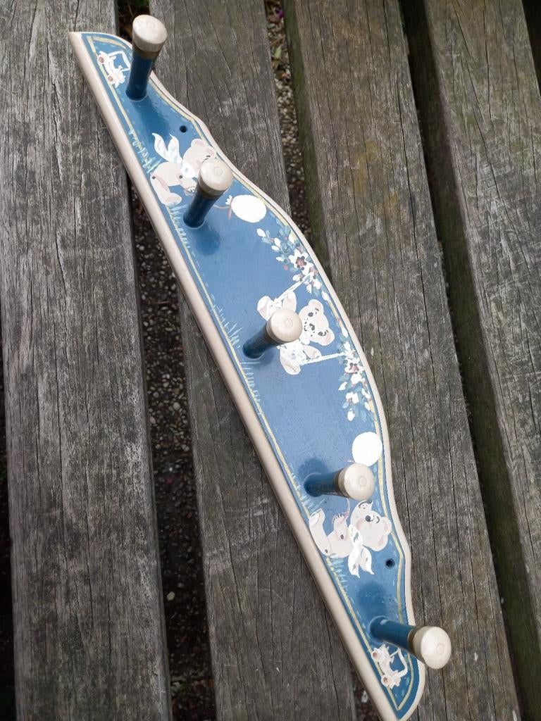 Lief kinderkapstokje met beertjes, Ophalen of Verzenden, Wandkapstok, Minder dan 100 cm