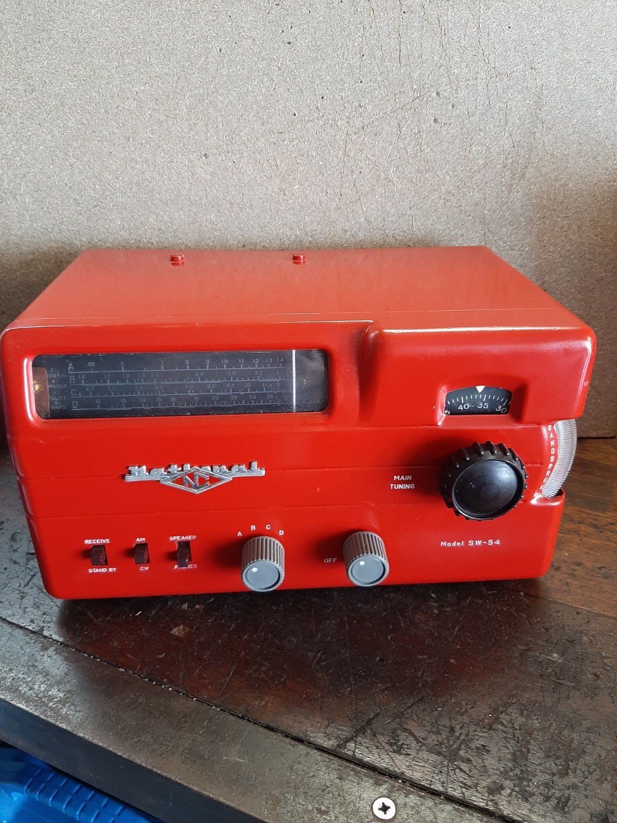 Vintage Antieke Radio - Rood Design, Ophalen