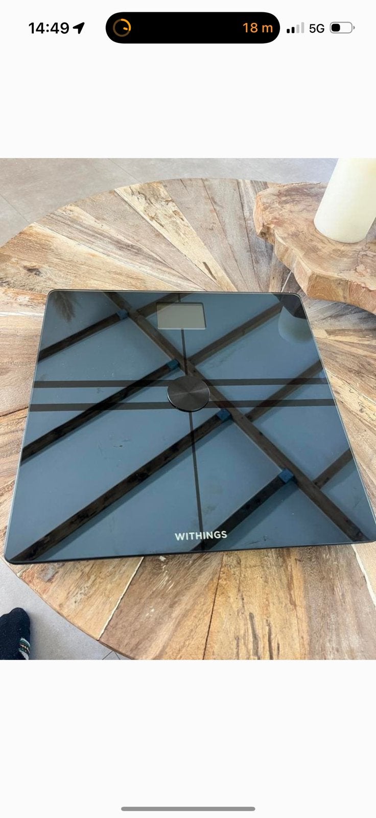 Withings Body Comp weegschaal / NIEUW, Ophalen of Verzenden, Zo goed als nieuw, Onbekend