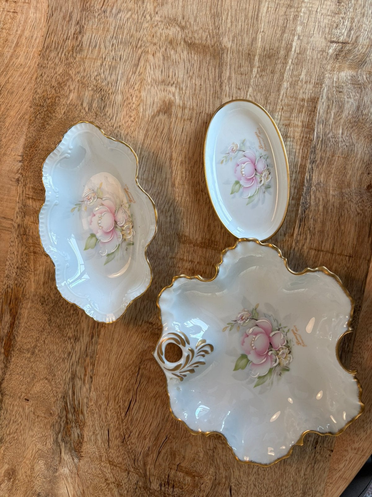 3 Gilis Limoges porseleinen schaaltjes, Ophalen of Verzenden