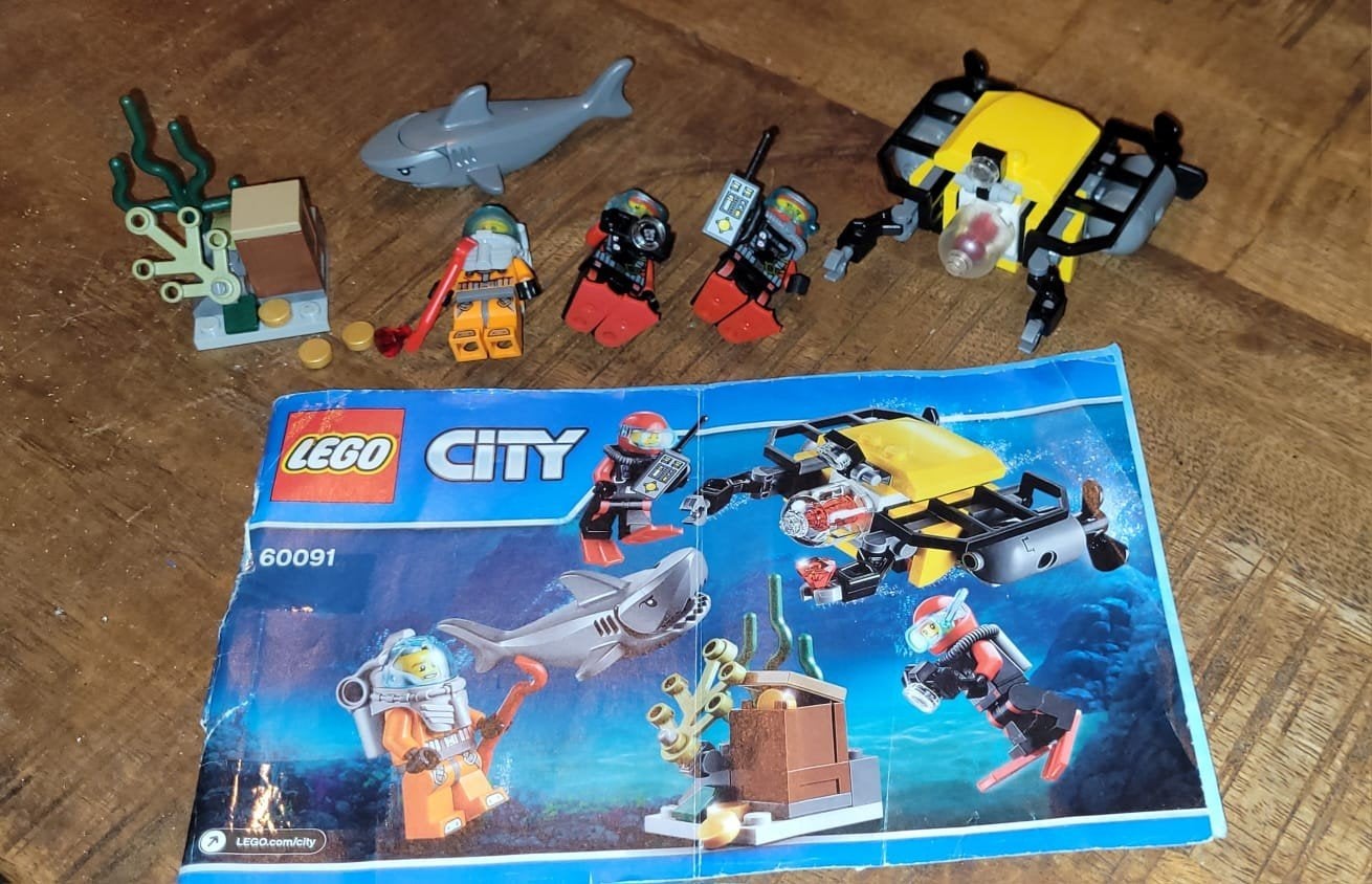 Lego City 60091 Diepzee Starter Set, Lego, Ophalen of Verzenden, Complete set, Compleet