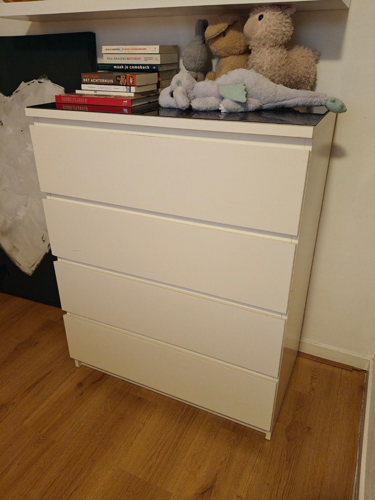 Ikea Malm ladekast - wit, Ophalen, Gebruikt, 100 tot 150 cm, 50 tot 100 cm
