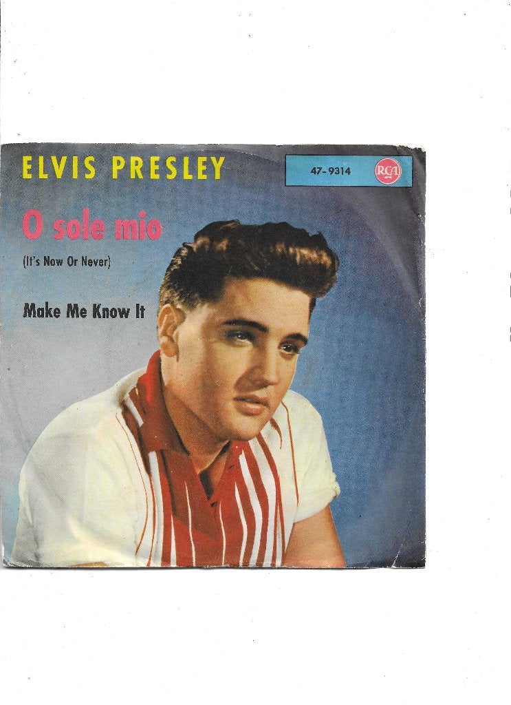 Single Elvis Presley - O sole mio, Ophalen of Verzenden, Gebruikt, 7 inch, Pop