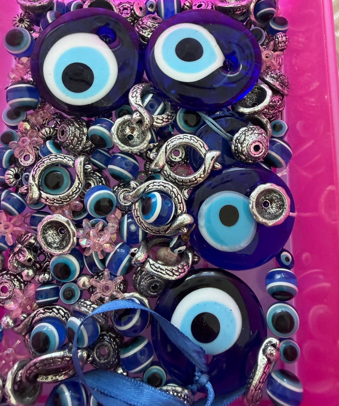Nieuw boze oog kralen en magneten blauw wit zwart, Ophalen, Nieuw