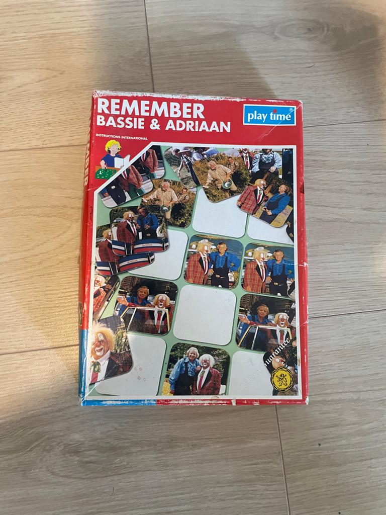 Remember Bassie & Adriaan Geheugenspel - Play Time, Een of twee spelers, Ophalen of Verzenden, Gebruikt