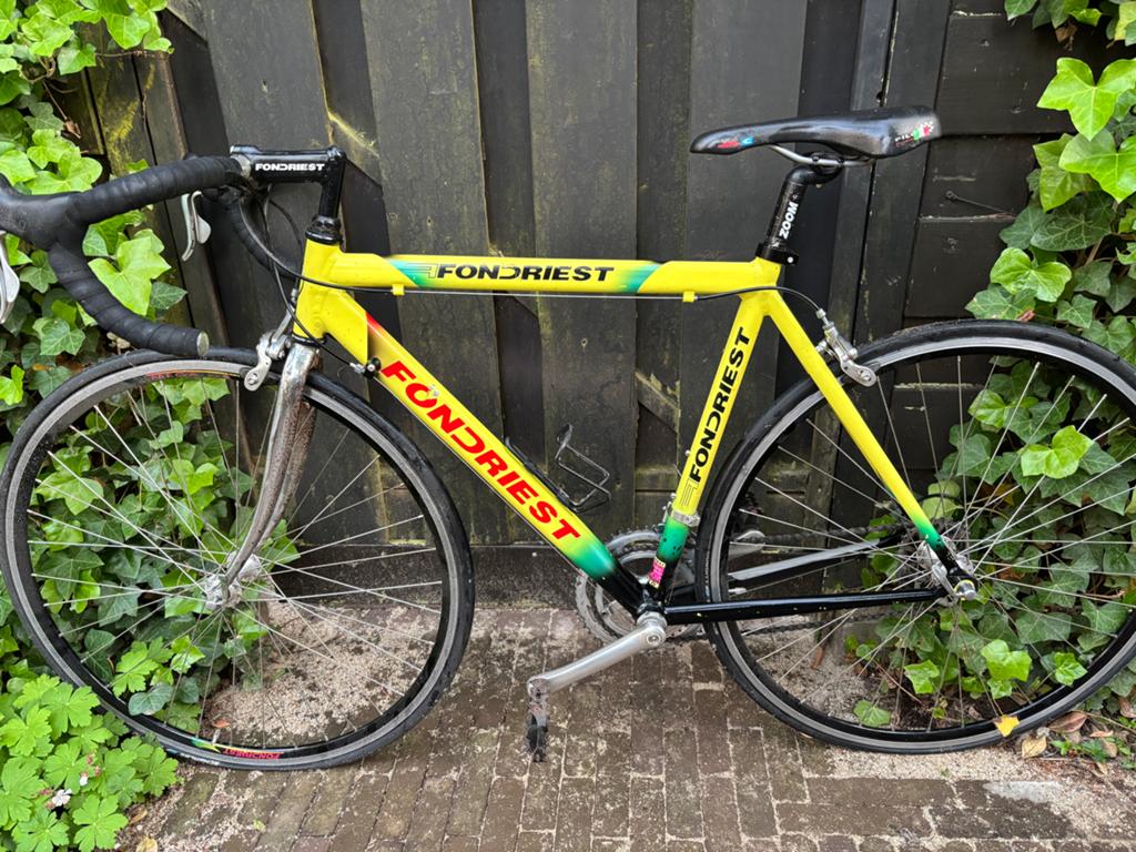 Fondriest racefiets - Campagnolo Veloce 9- Geel/Groen, Fietsen en Brommers, Fietsen | Racefietsen, 28 inch, Gebruikt, Aluminium