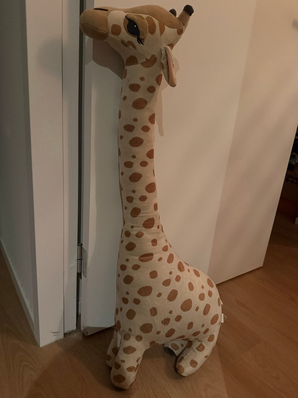 Grote knuffel giraf - Zo goed als nieuw, Giraf, Ophalen of Verzenden, Zo goed als nieuw, Bruin