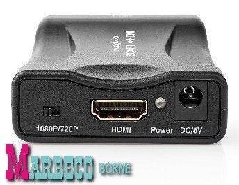 SCART naar HDMI Converter, Omvormer, SCART In, HDMI Uit, Nedis, Nieuw, Info@marbeco.nl, Ophalen of Verzenden