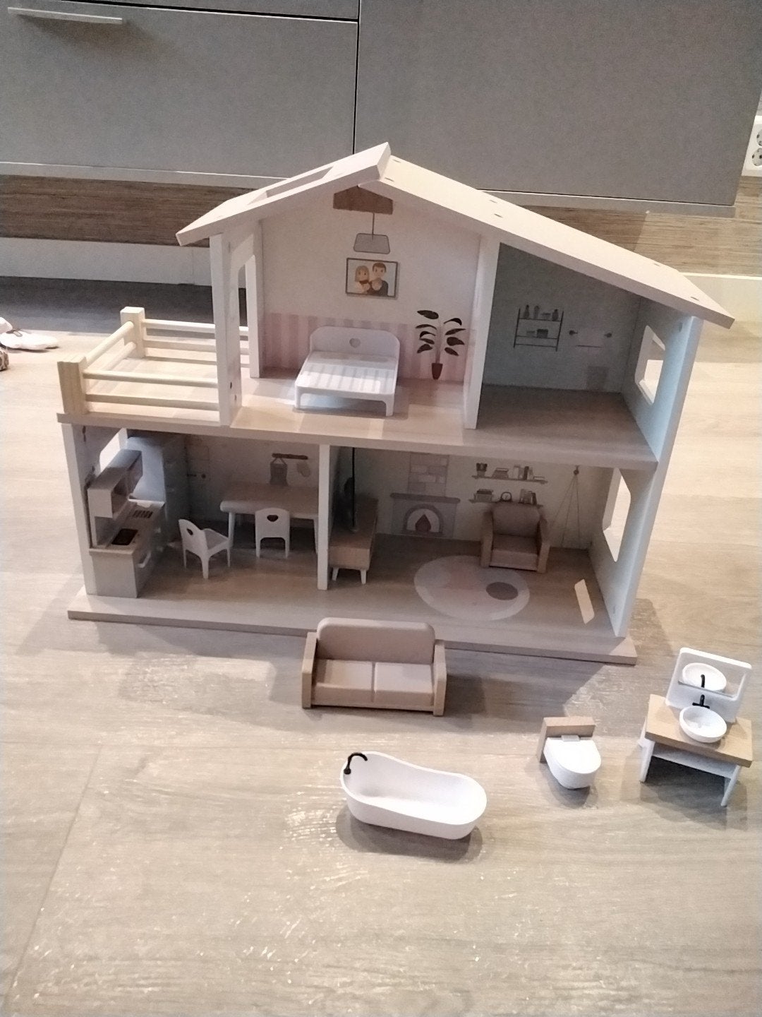 Mini matters poppenhuis, Kinderen en Baby's, Speelgoed | Poppenhuizen, Ophalen, Zo goed als nieuw, Poppenhuis