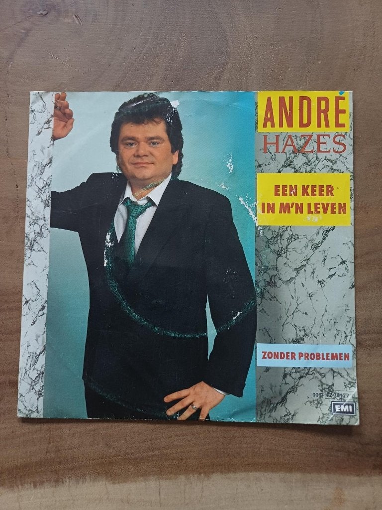 Andre Hazes - Een keer in mijn Leven - Single - Vinyl, Cd's en Dvd's, Vinyl Singles, Ophalen of Verzenden, Gebruikt, Nederlandstalig