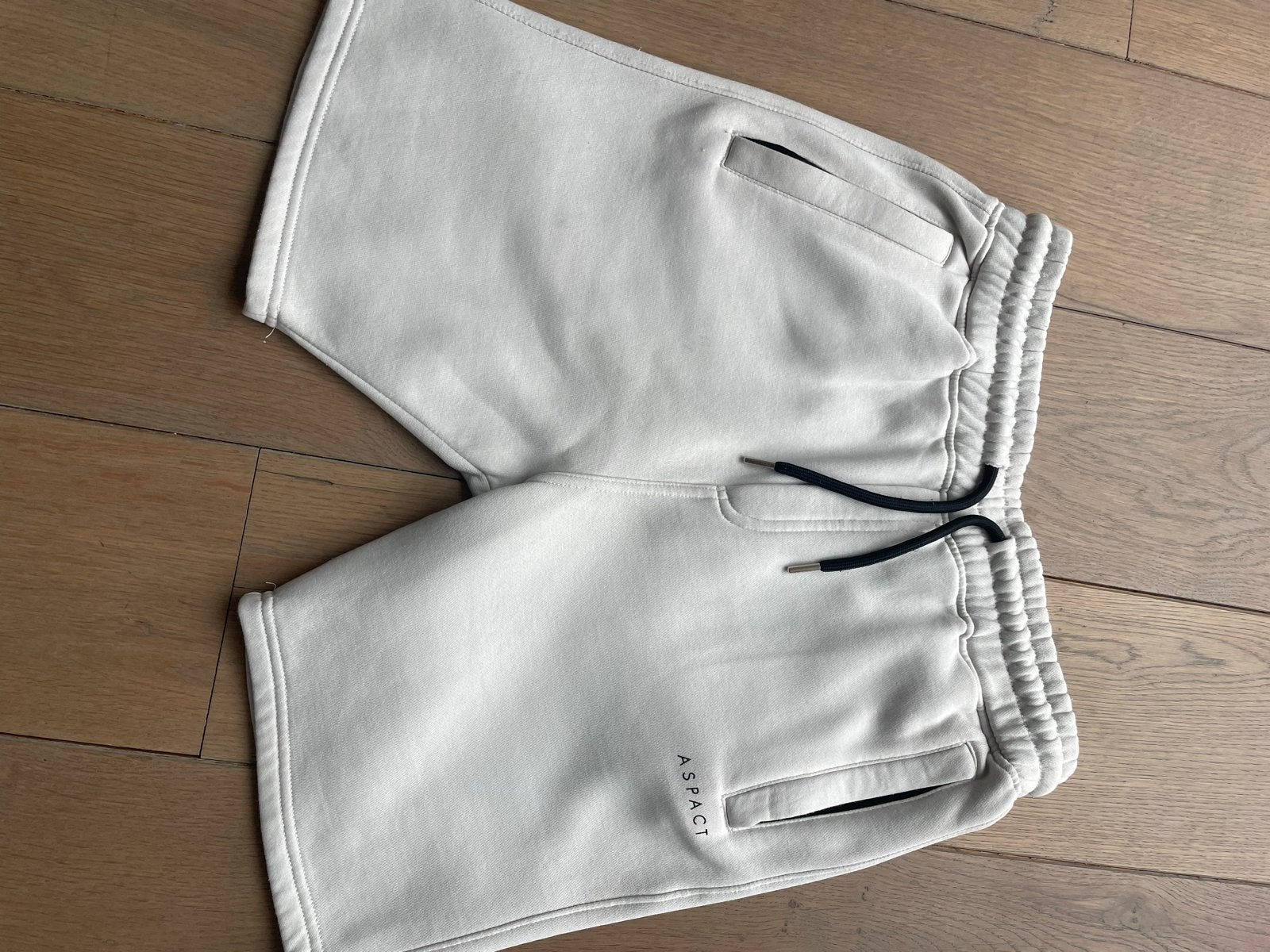 ASPACT Heren Sweatshorts - Maat M, Kleding | Heren, Ophalen of Verzenden, Zo goed als nieuw, Maat 48/50 (M), Beige