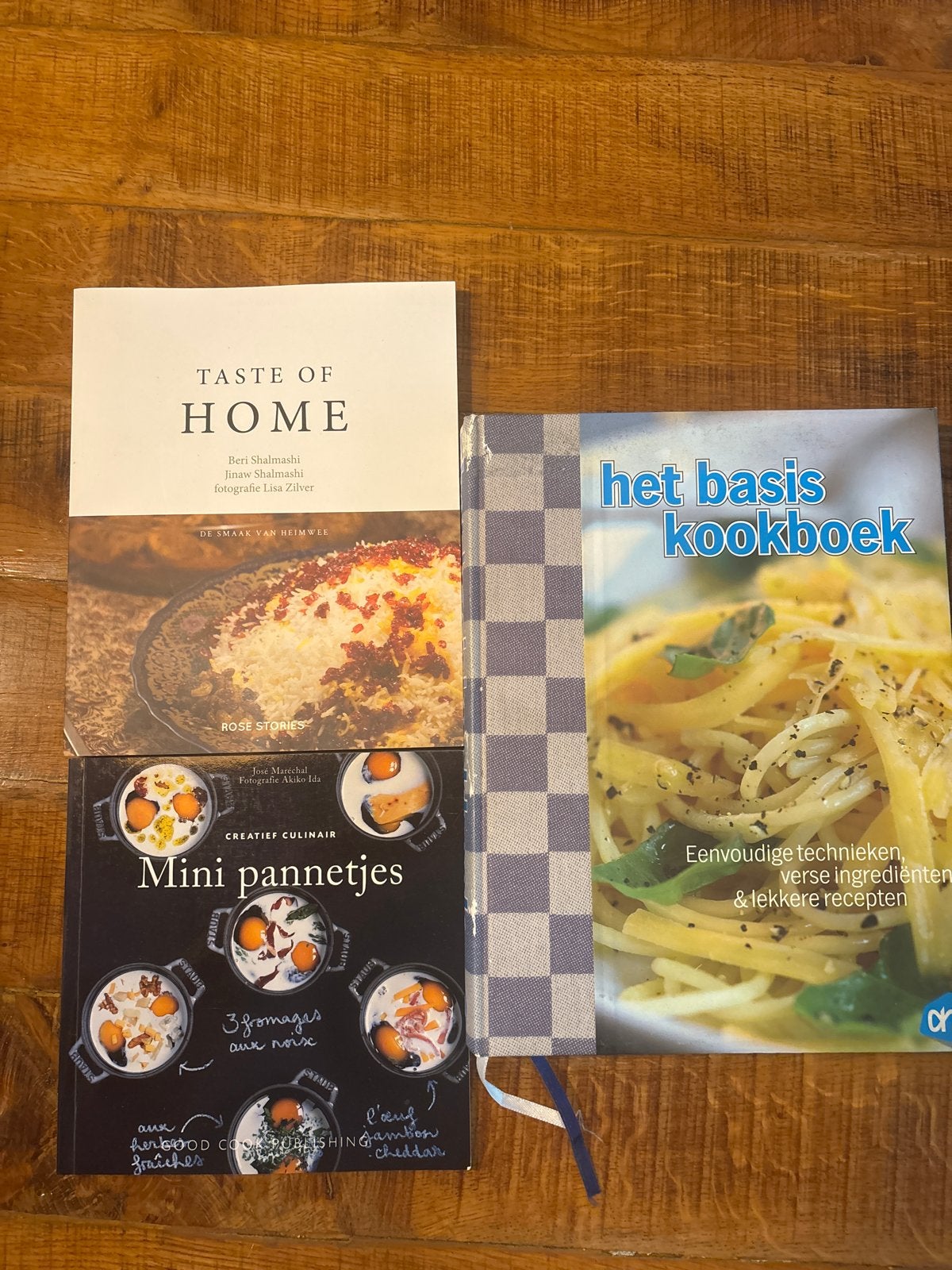 Kookboeken set: Taste of Home, Het Basis Kookboek, Mini Pann, Boeken, Ophalen of Verzenden, Gelezen, Overige gebieden, Voorgerechten en Soepen