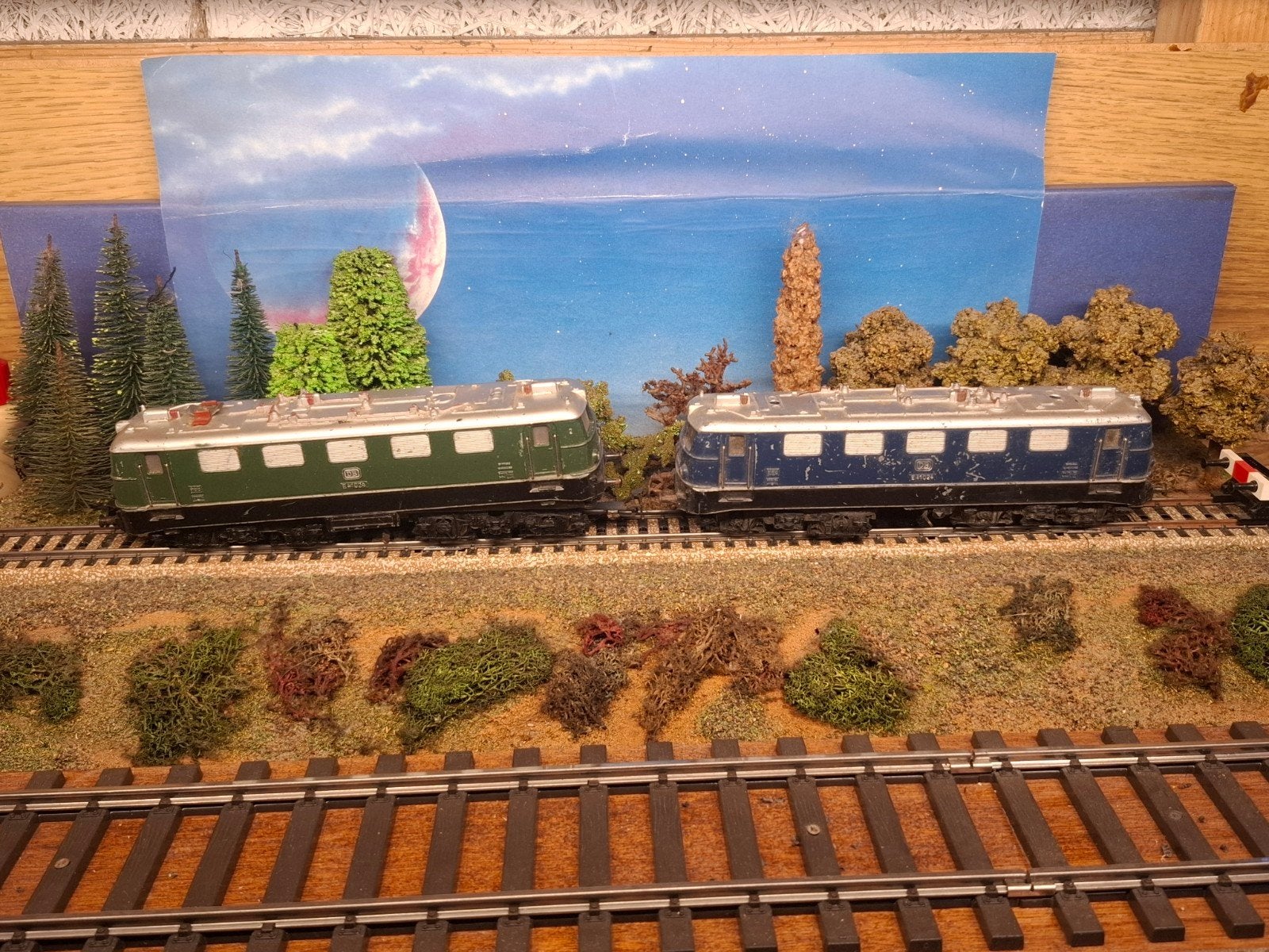 Marklin 3034 en 3937 elok voor onderdelen, Wisselstroom, Gebruikt, Locomotief, Ophalen of Verzenden