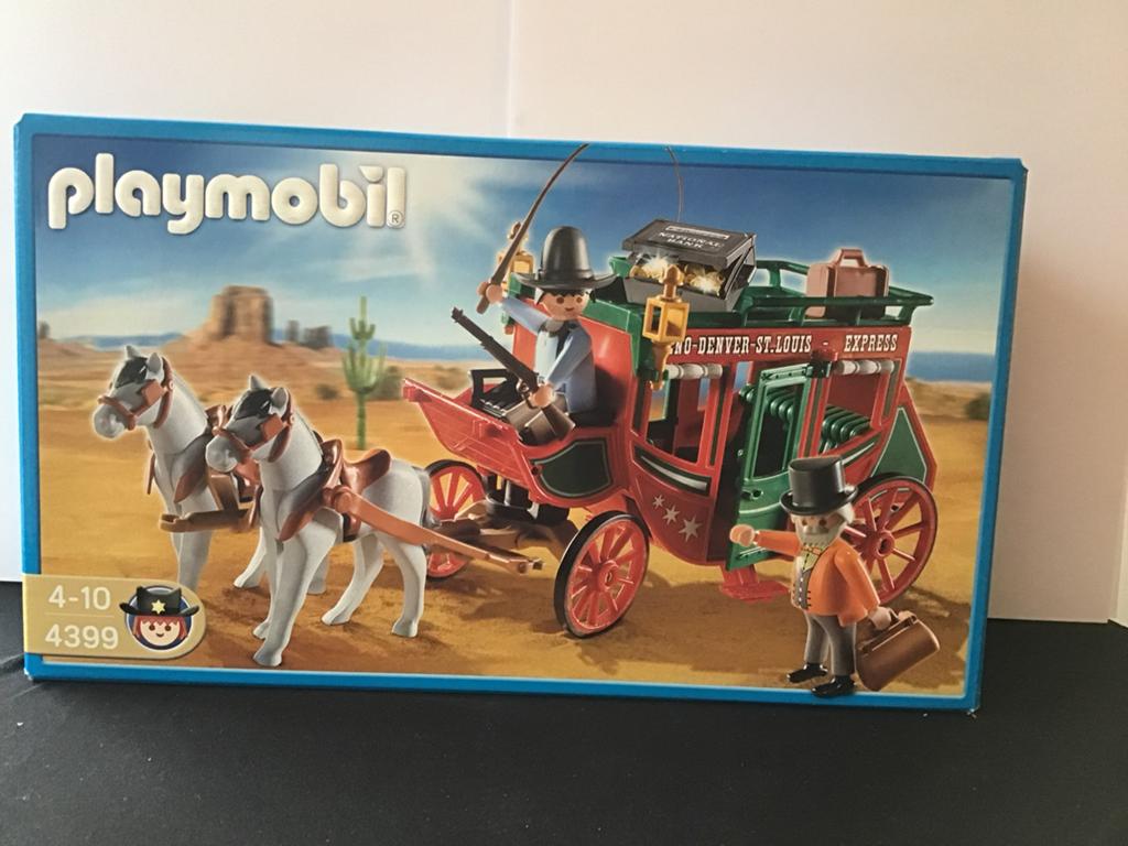Playmobil 4399 western postkoets cowboys nieuw ongeopend, Ophalen, Nieuw, Complete set