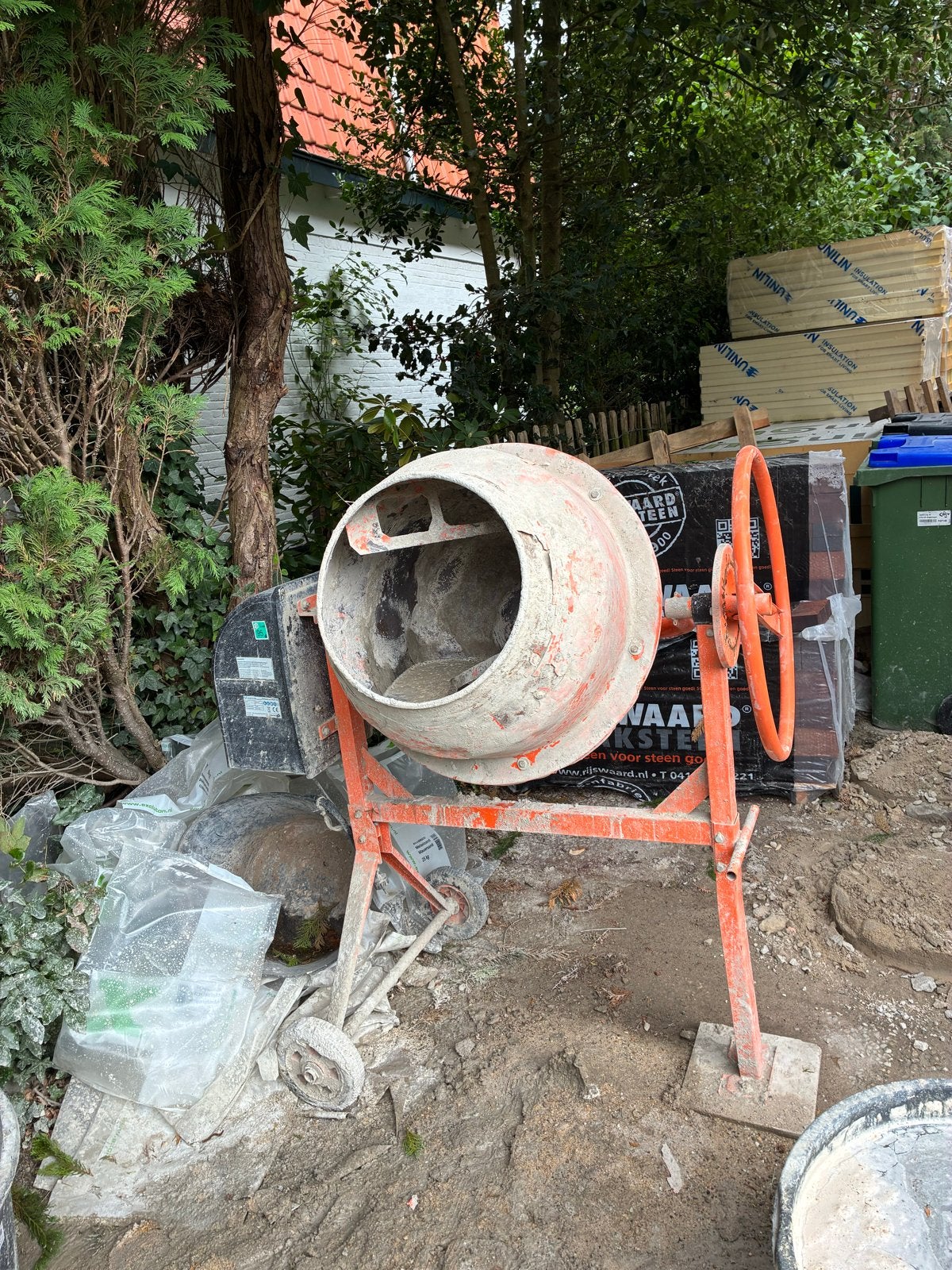 Betonmolen te huur - Ideaal voor kleine klussen, Ophalen of Verzenden, Gebruikt
