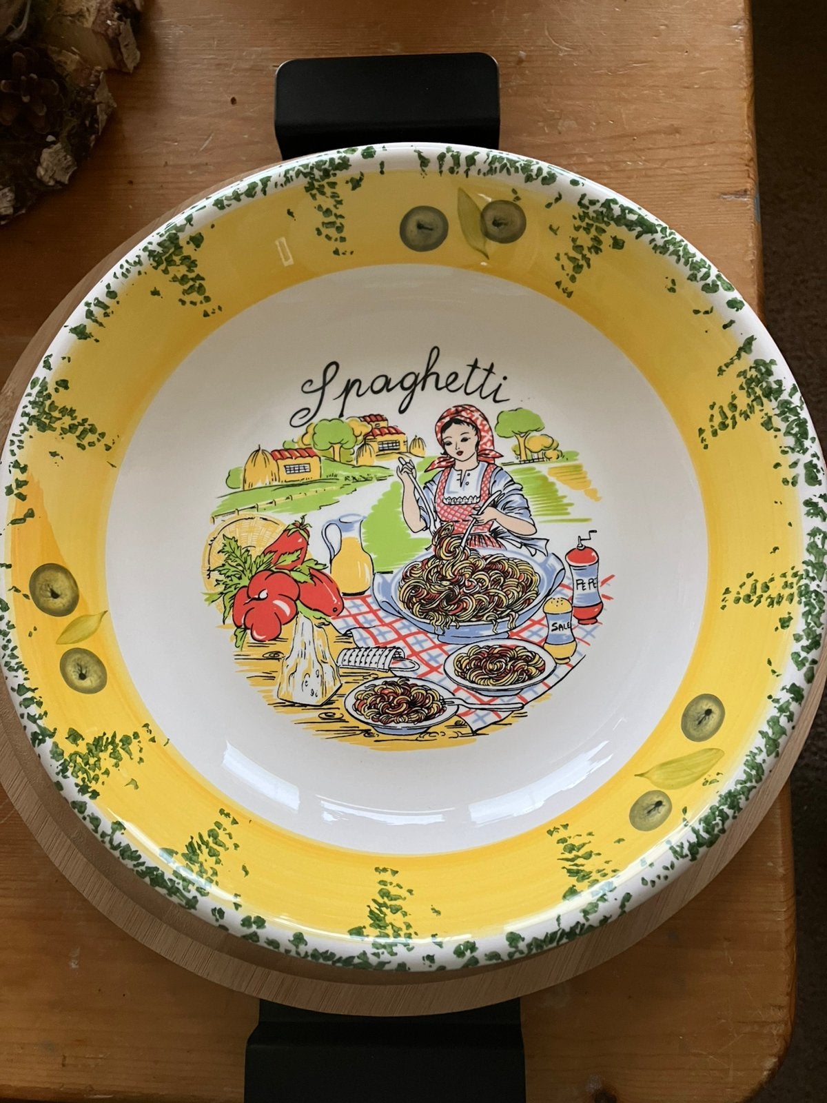 Nieuwe spaghetti bord schaal, Nieuw, Ophalen of Verzenden, Bord(en), Overige stijlen