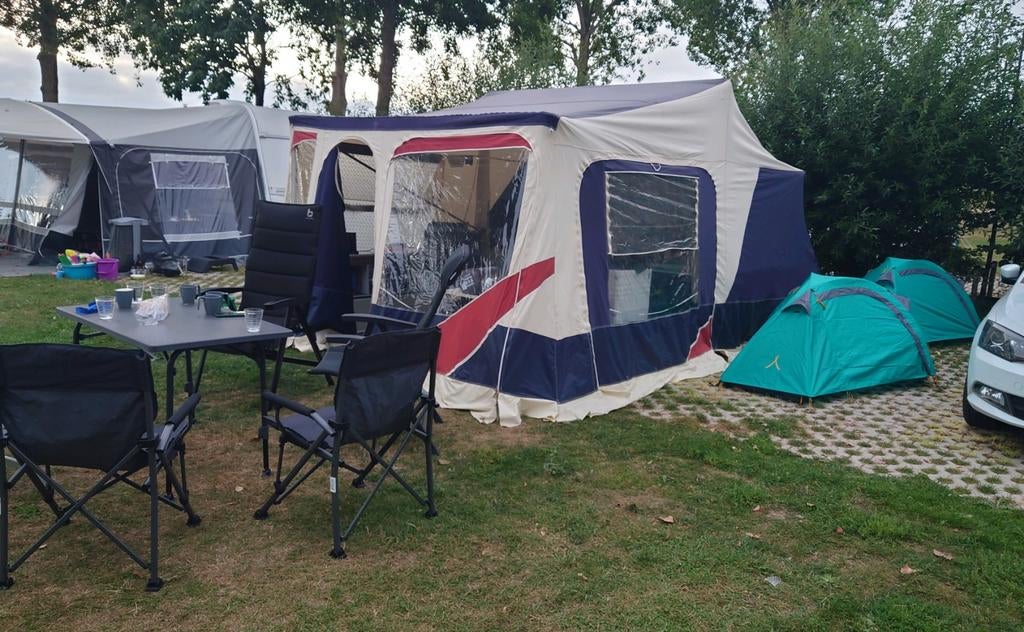 Jamet Jametic vouwwagen uit 2003 - Nette staat!, Caravans en Kamperen, Vouwwagens, Jamet, tot en met 4, Meerkleurig, Aanwezig