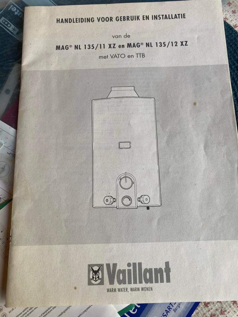 Vaillant geiser  prijs 75 euro, Doe-het-zelf en Verbouw, Geisers en Boilers, Minder dan 20 liter, Ophalen, Geiser, Minder dan 3 jaar oud