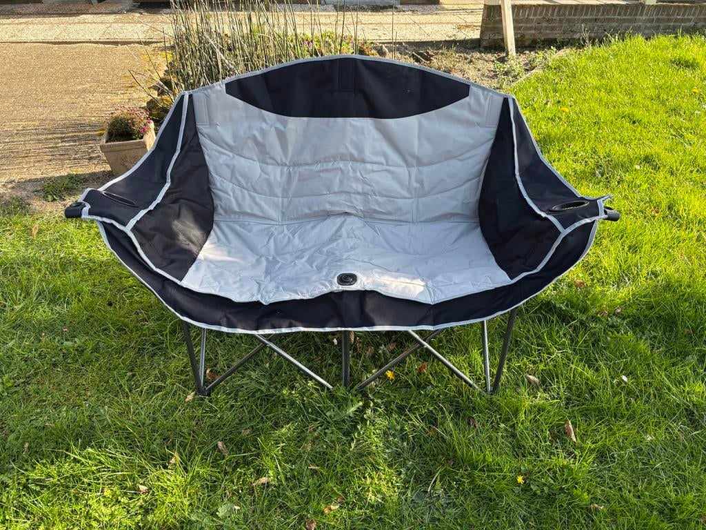 Opvouwbare campingstoel / vloerstoel met bekerhouders, Ophalen, Nieuw, Campingstoel
