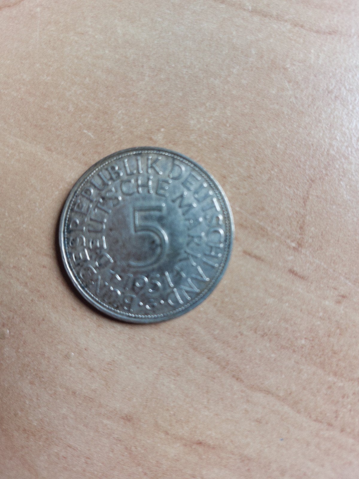5 Duitse Mark 1951 -G- Zilveren munt, Postzegels en Munten, Ophalen of Verzenden, Duitsland, Losse munt, Zilver