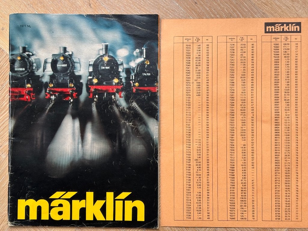 Märklin catalogus 1977 met prijslijst, Wisselstroom, Gebruikt, Analoog, Märklin
